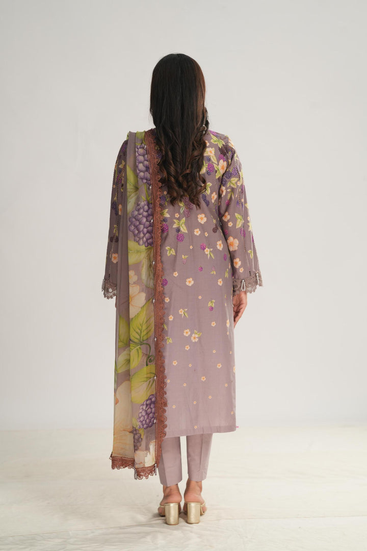 Design 6B - Maria B M Print Stitched