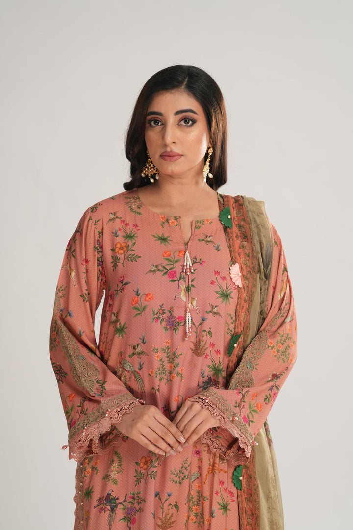 Design 7A - Maria B M Print Stitched