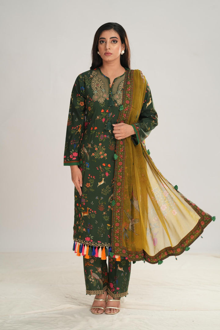 Design 7B - Maria B M Print Stitched