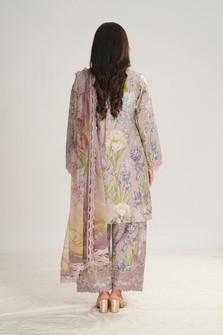 Design 8A - Maria B M Print Stitched