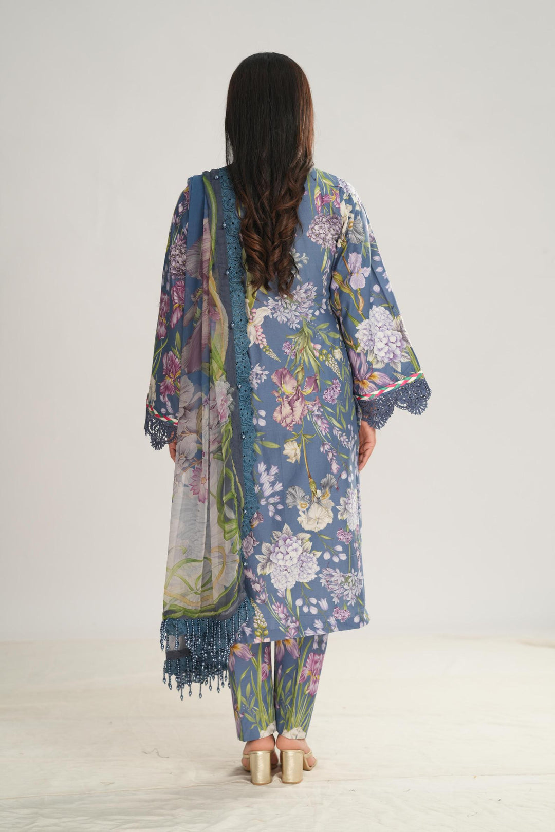 Design 8B - Maria B M Print Stitched