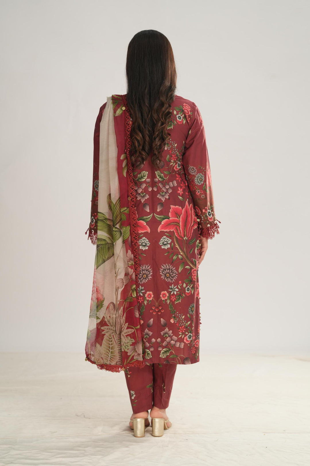 Design 9A - Maria B M Print Stitched