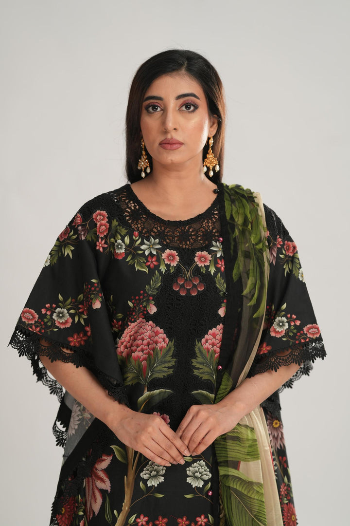 Design 9B - Maria B M Print Stitched