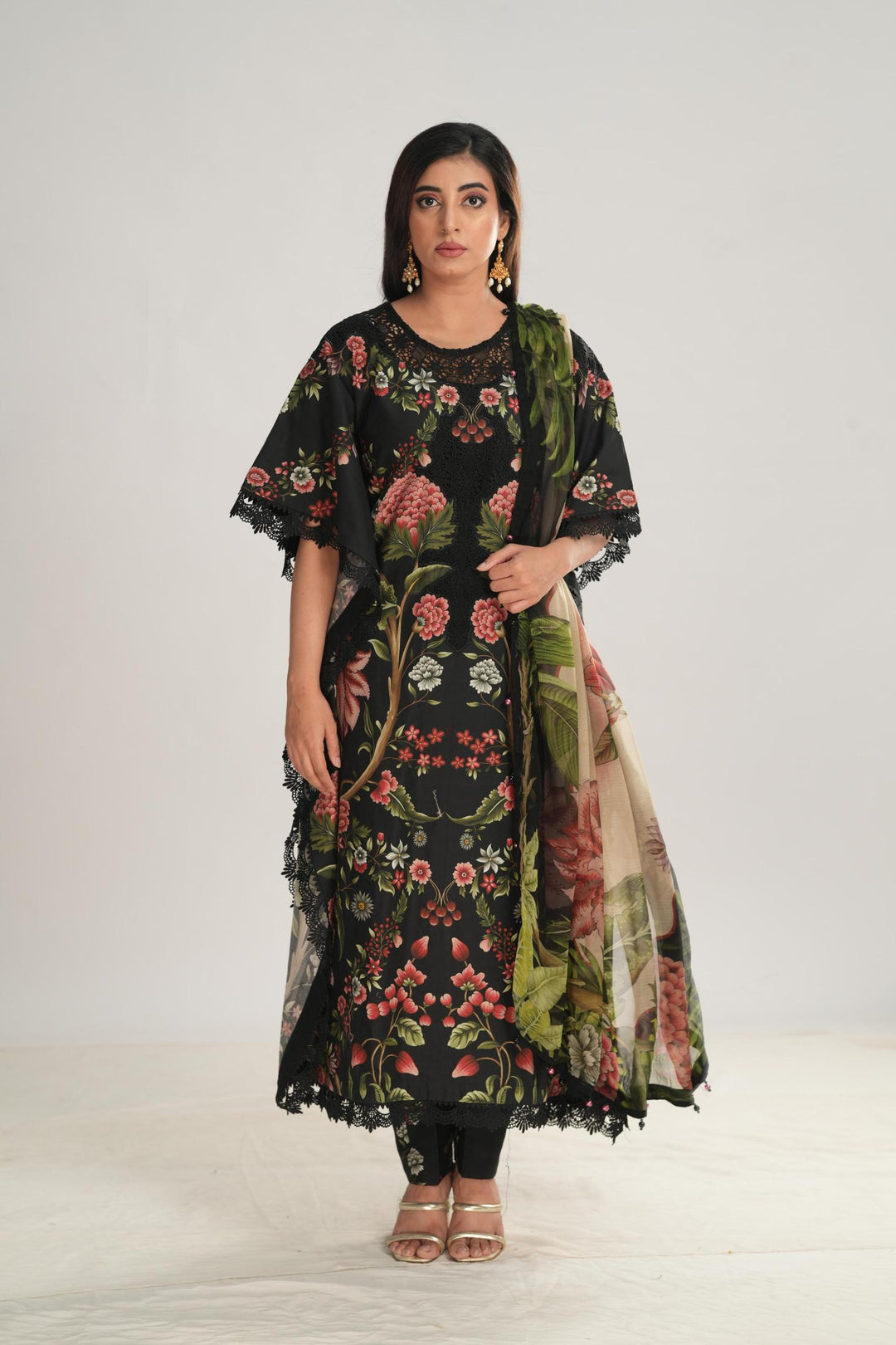 Design 9B - Maria B M Print Stitched