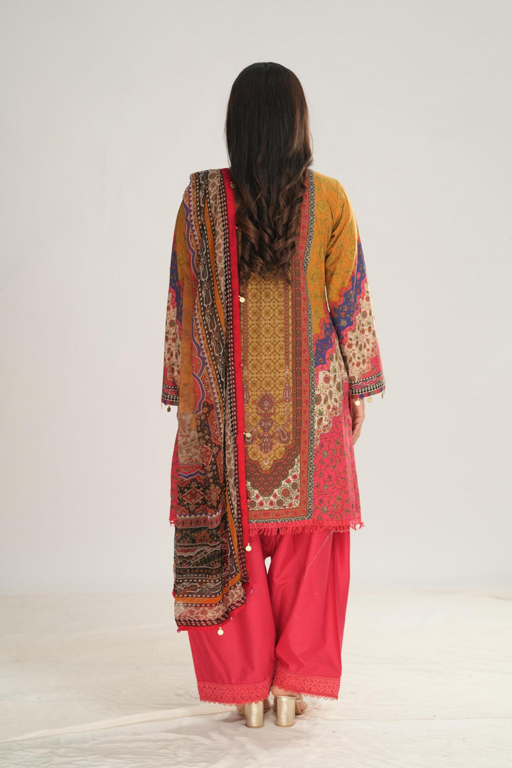 Design 10A - Maria B M Print Stitched