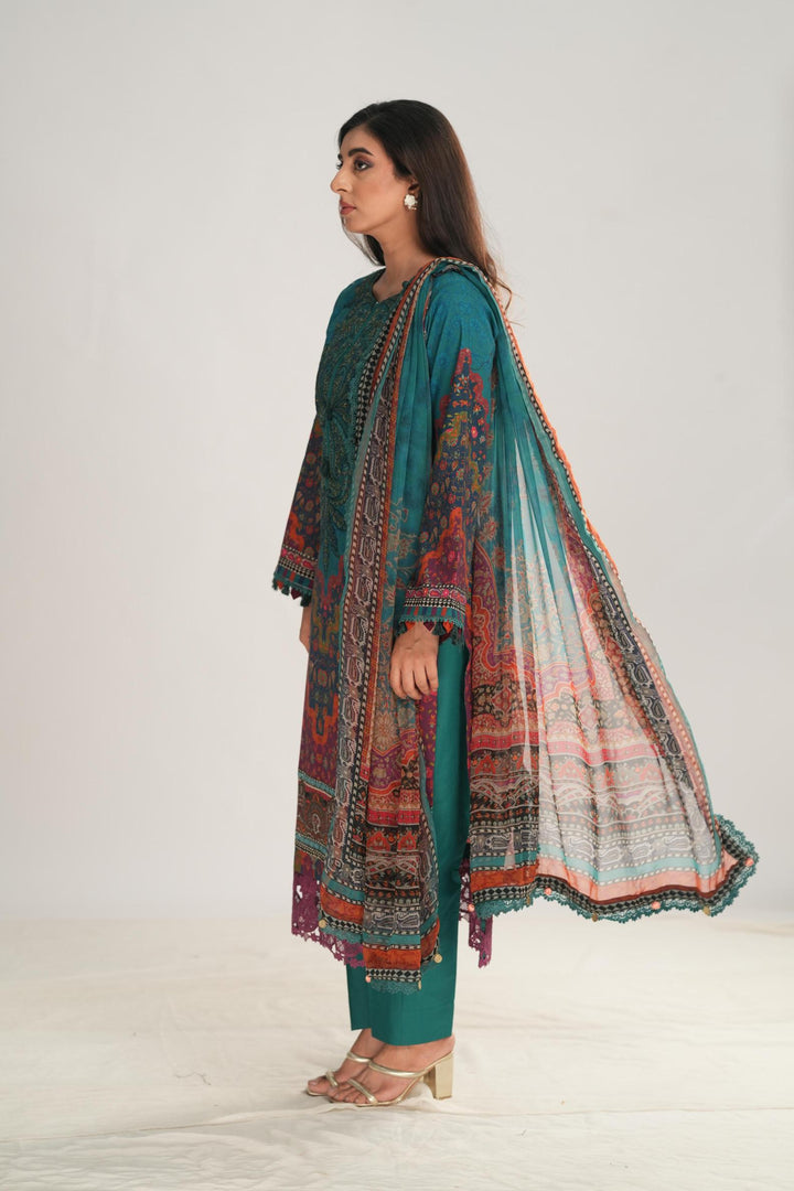 Design 10B - Maria B M Print Stitched