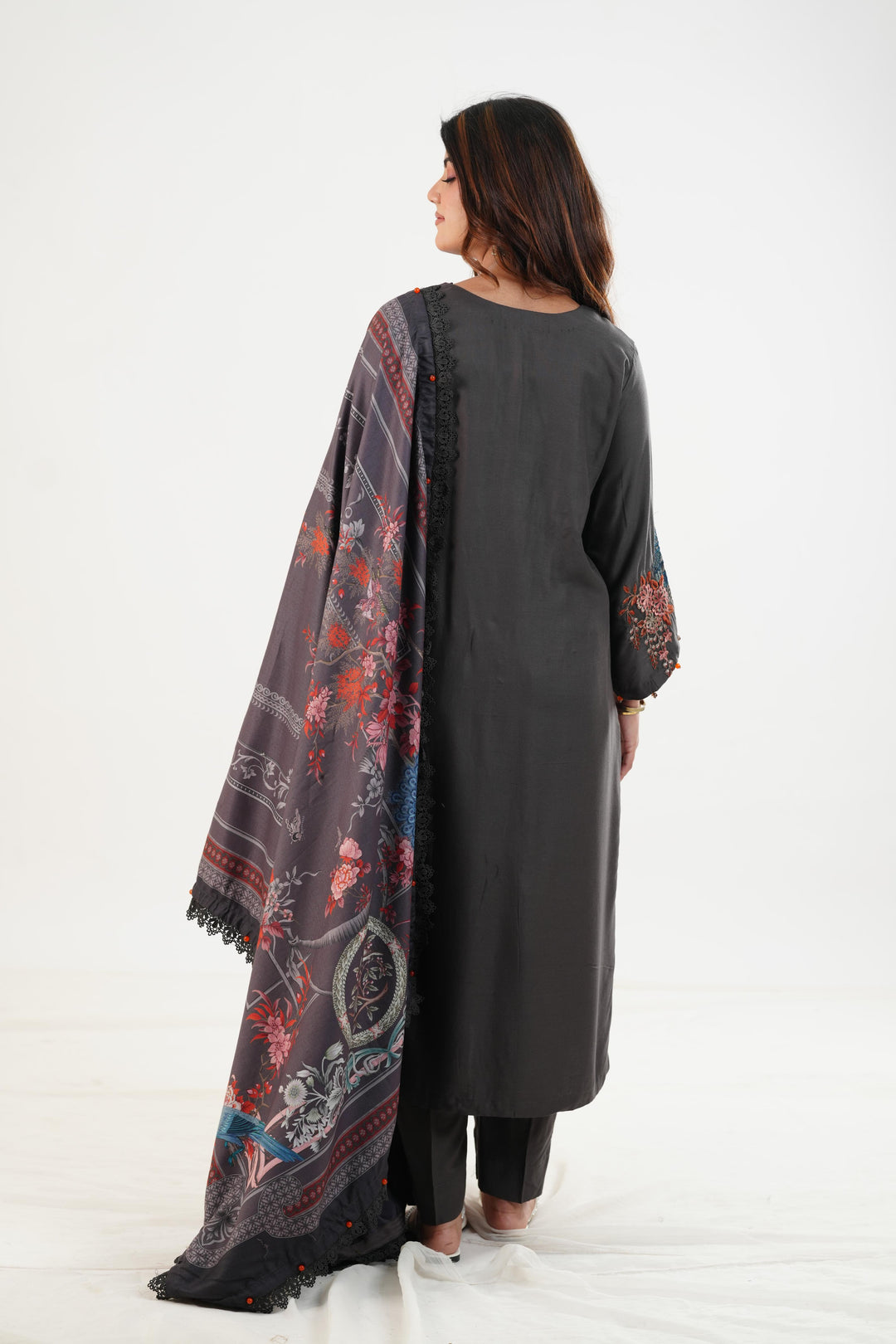 Design 1B - Maria B M Print Festive Stitched