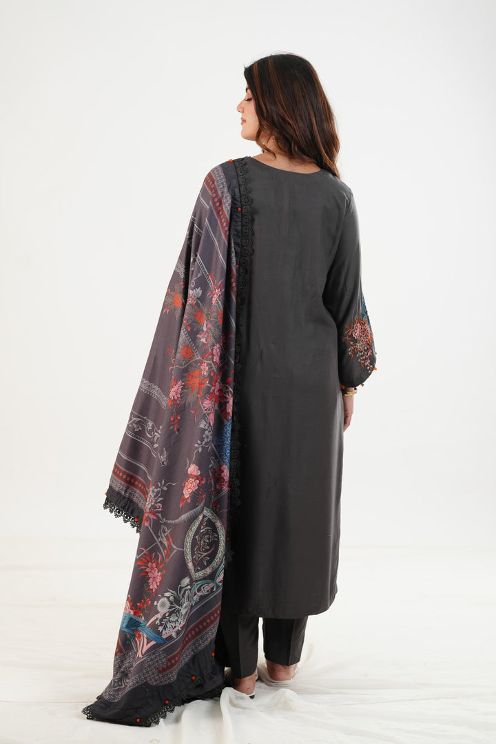 Design 1B - Maria B M Print Festive Stitched