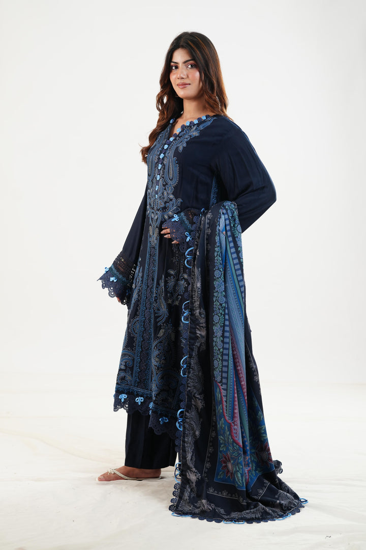 Design 3B - Maria B M Print Festive Stitched