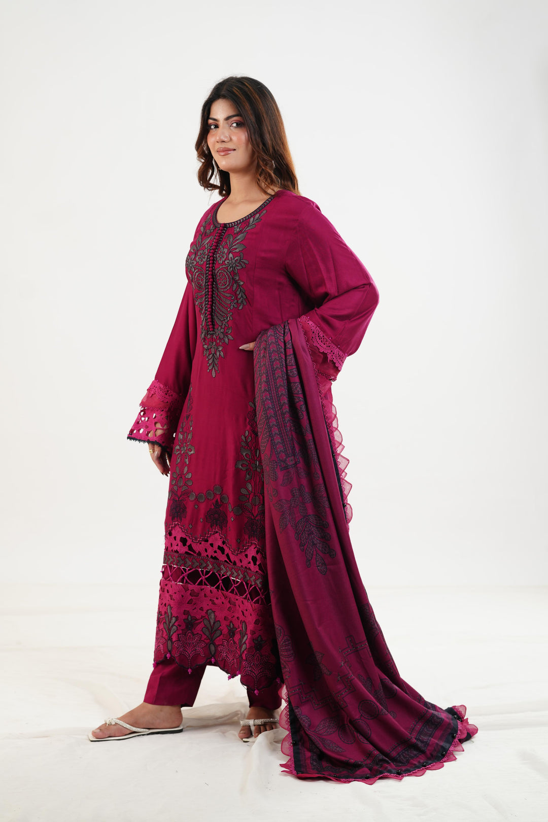 Design 4B - Maria B M Print Festive Stitched
