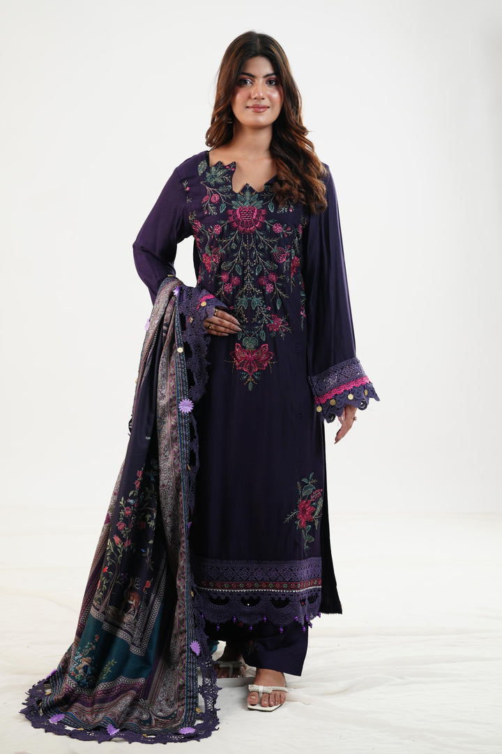 Design 5B - Maria B M Print Festive Stitched