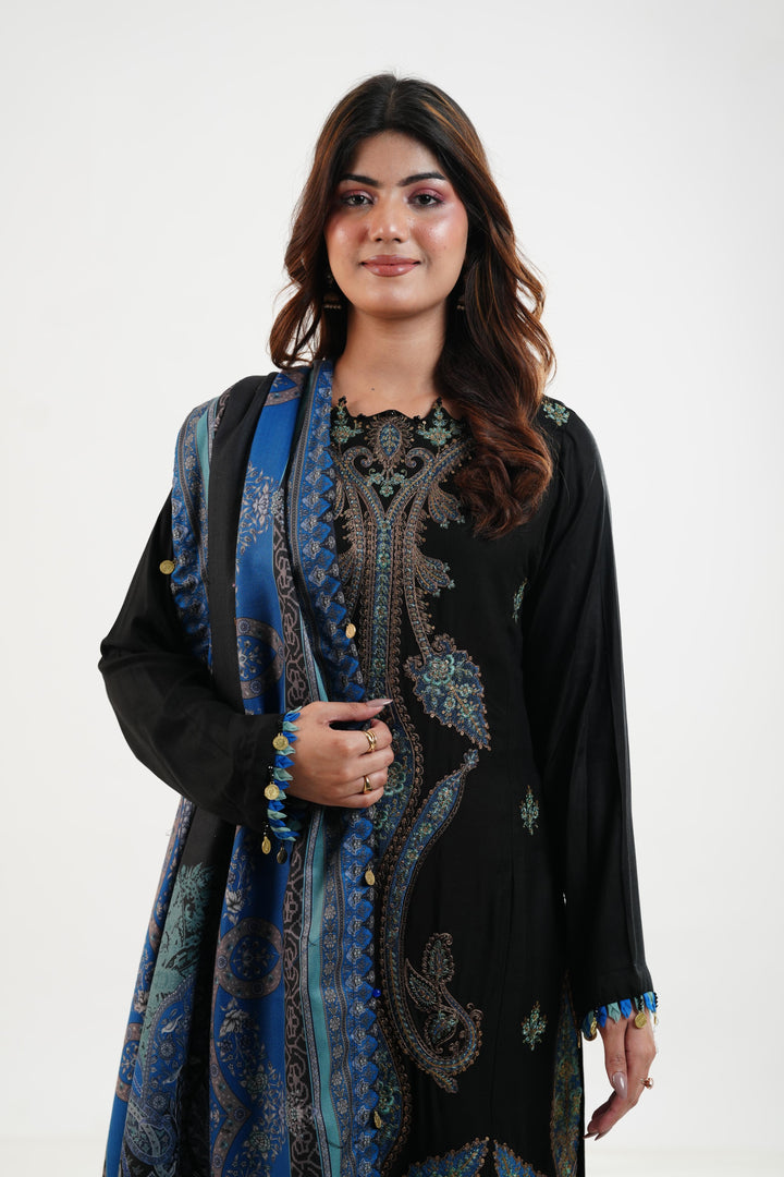 Design 6B - Maria B M Print Festive Stitched