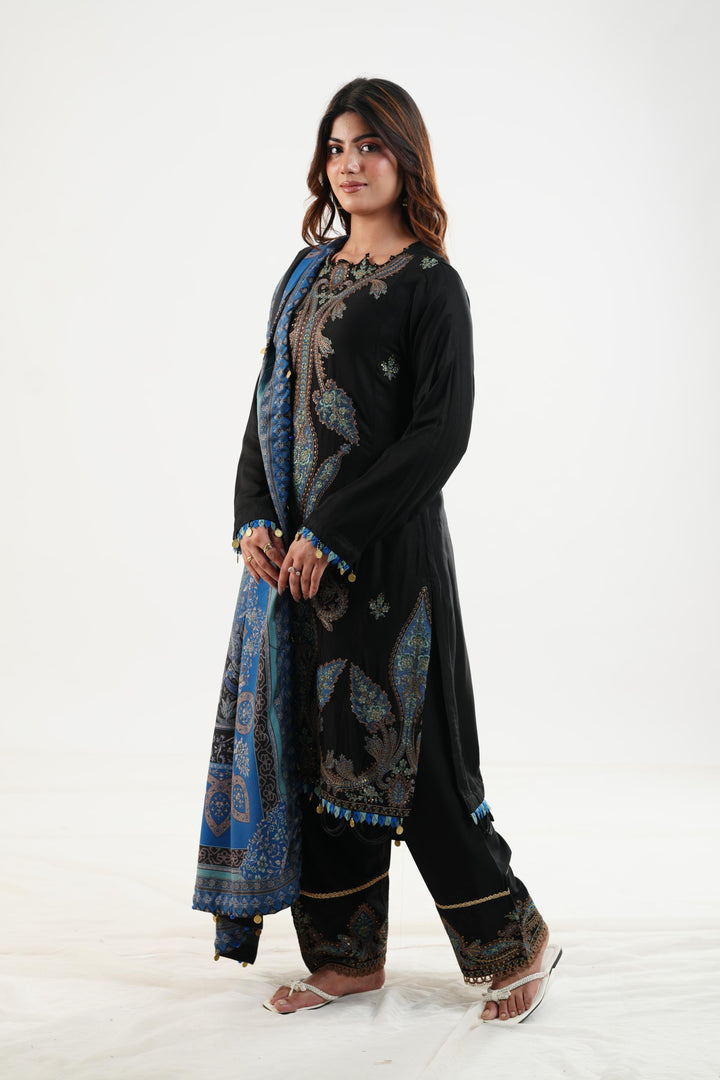 Design 6B - Maria B M Print Festive Stitched