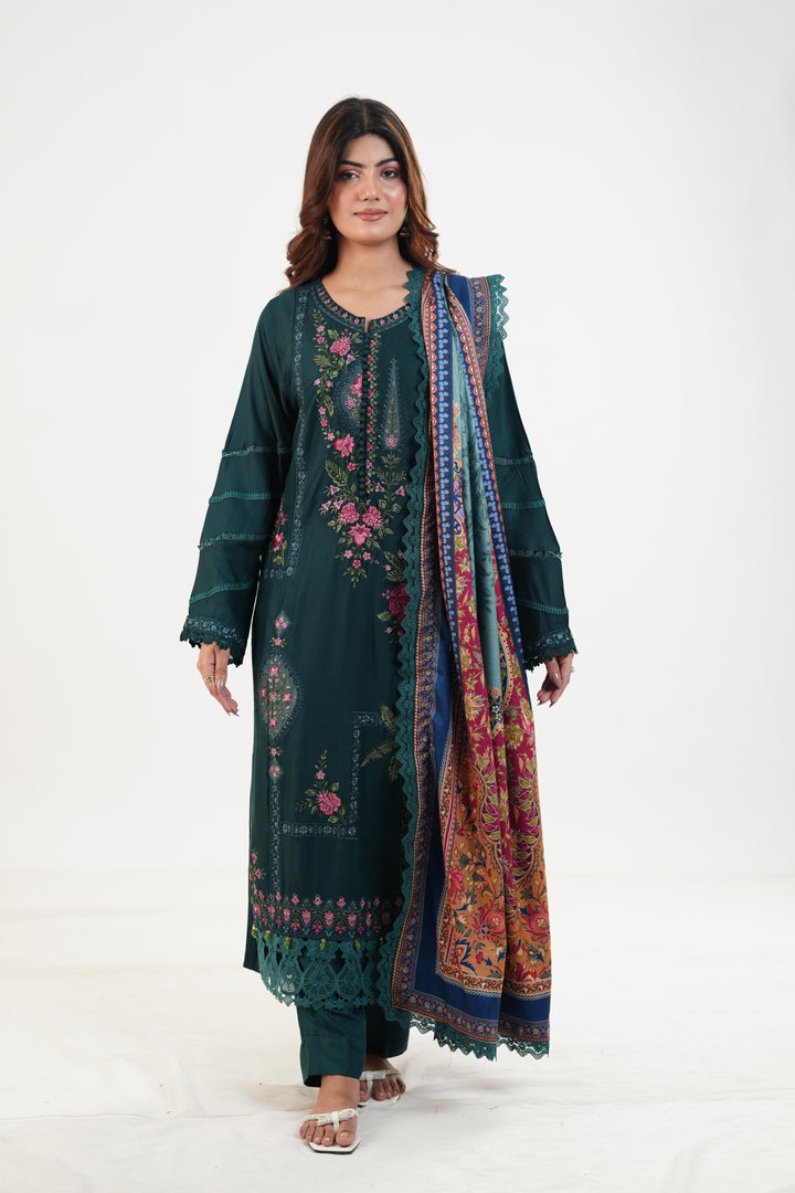 Design 7B - Maria B M Print Festive Stitched