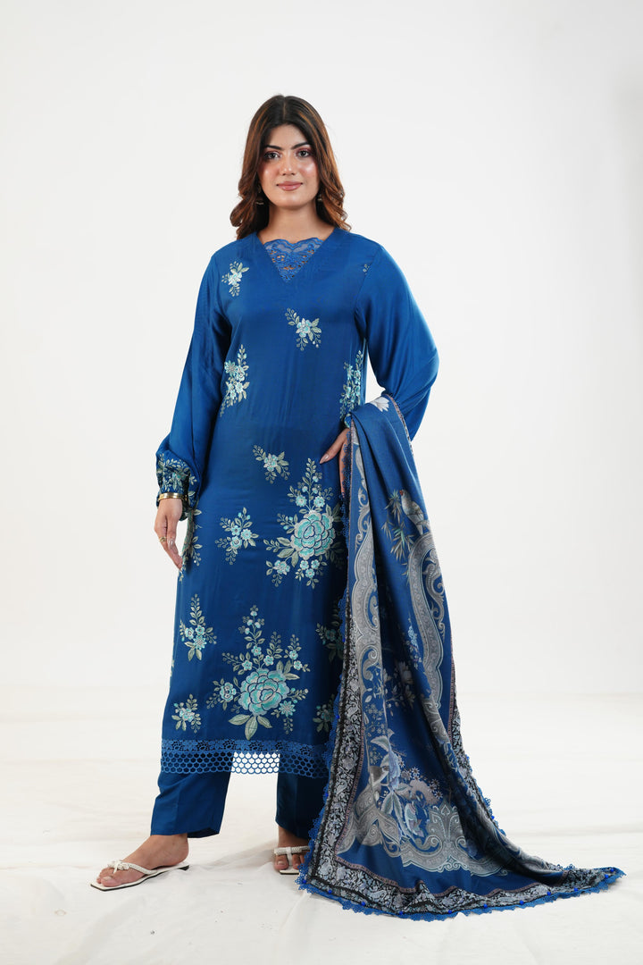 Design 8B - Maria B M Print Festive Stitched