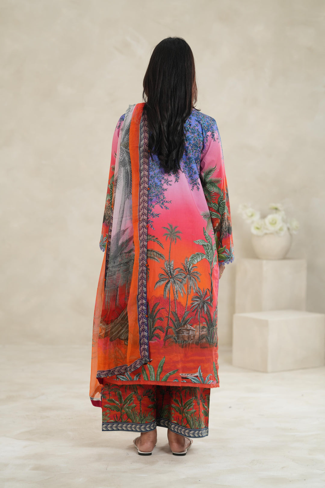 Design 7B - Maria B M Print Stitched