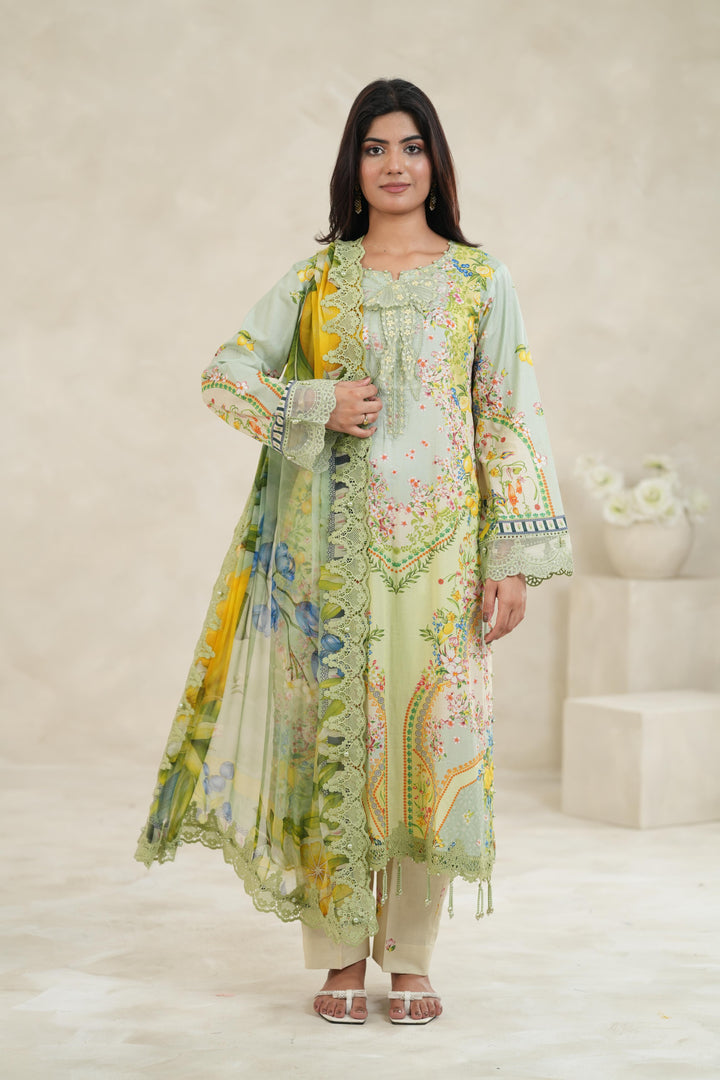 Design 8B - Maria B M Print Stitched