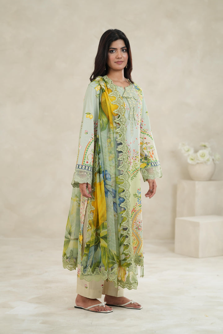 Design 8B - Maria B M Print Stitched