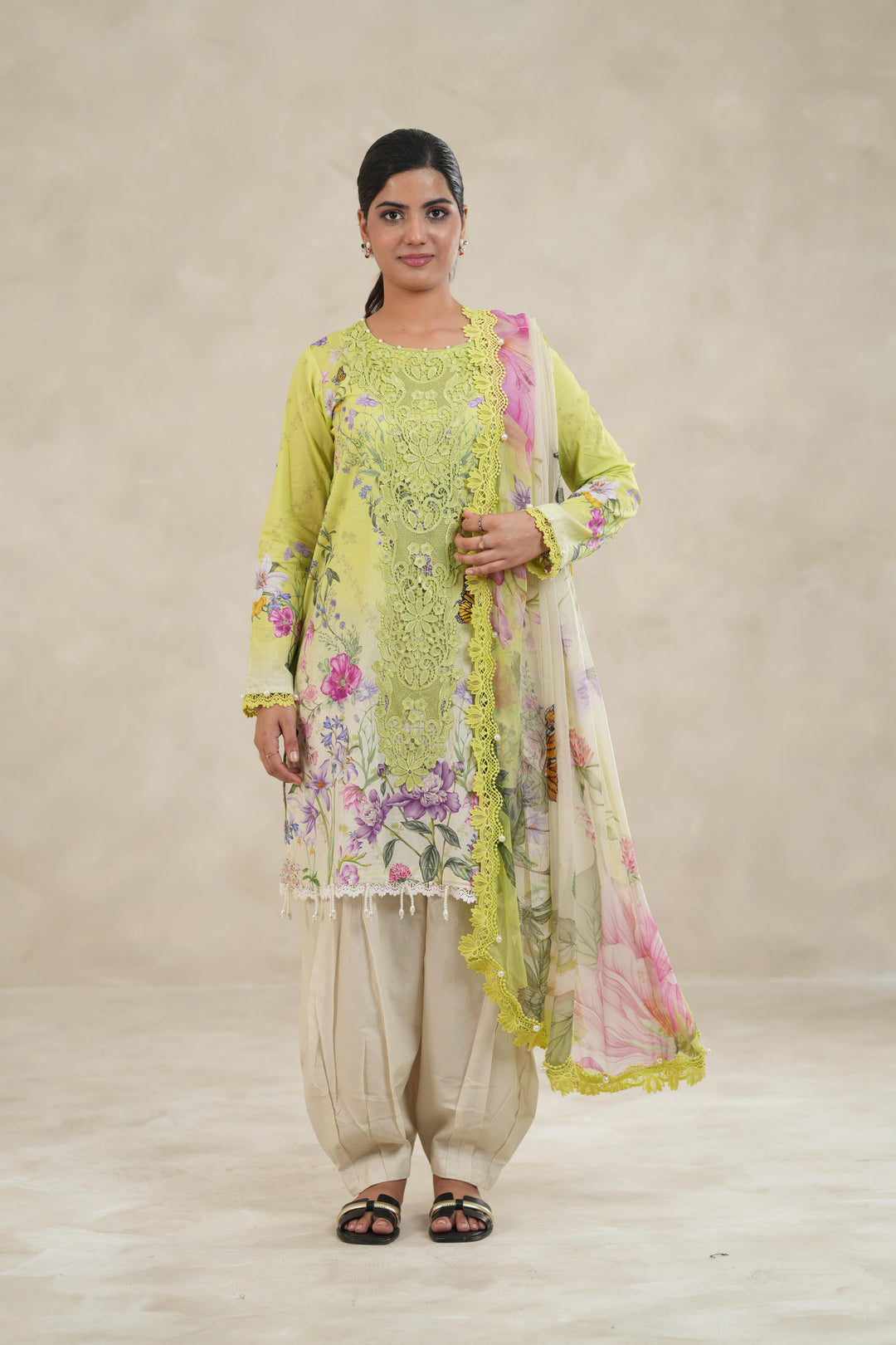 Design 9A - Maria B M Print Stitched