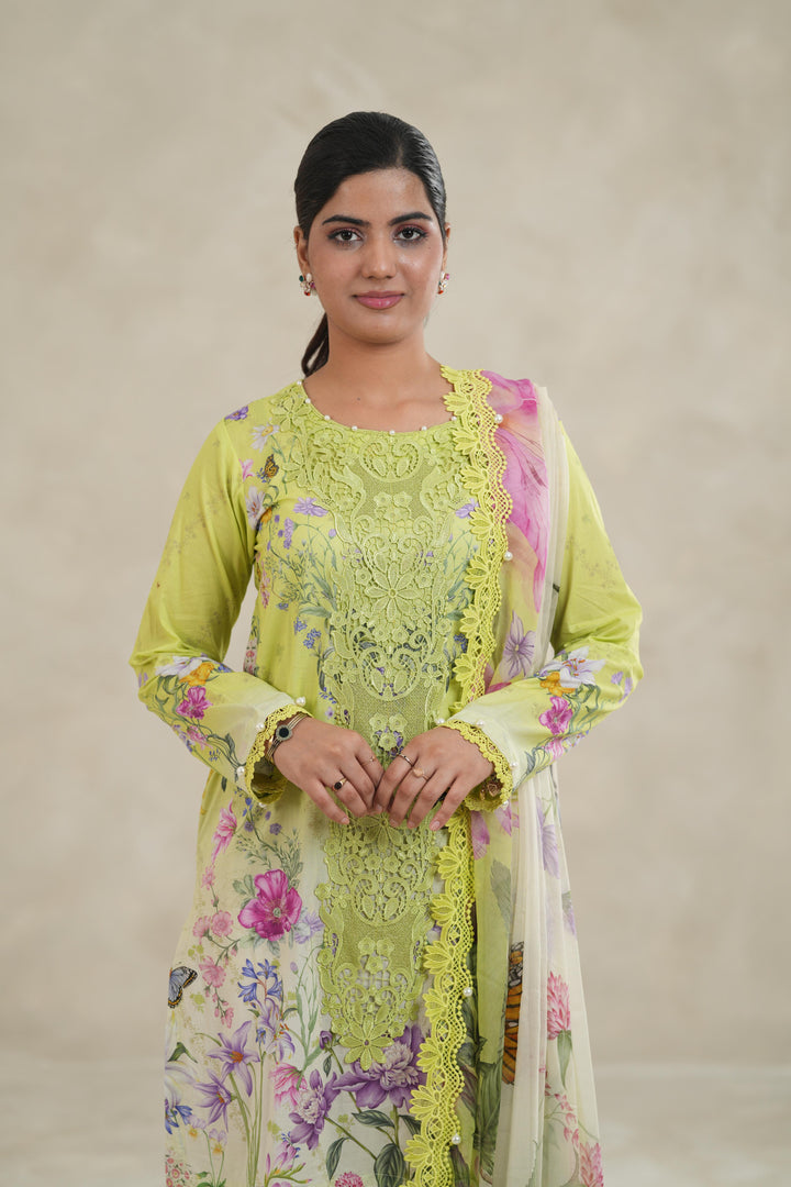 Design 9A - Maria B M Print Stitched