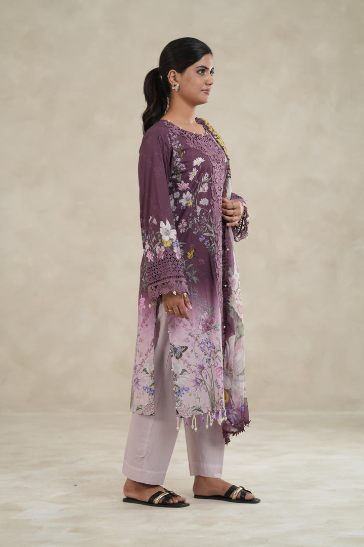 Design 9B - Maria B M Print Stitched