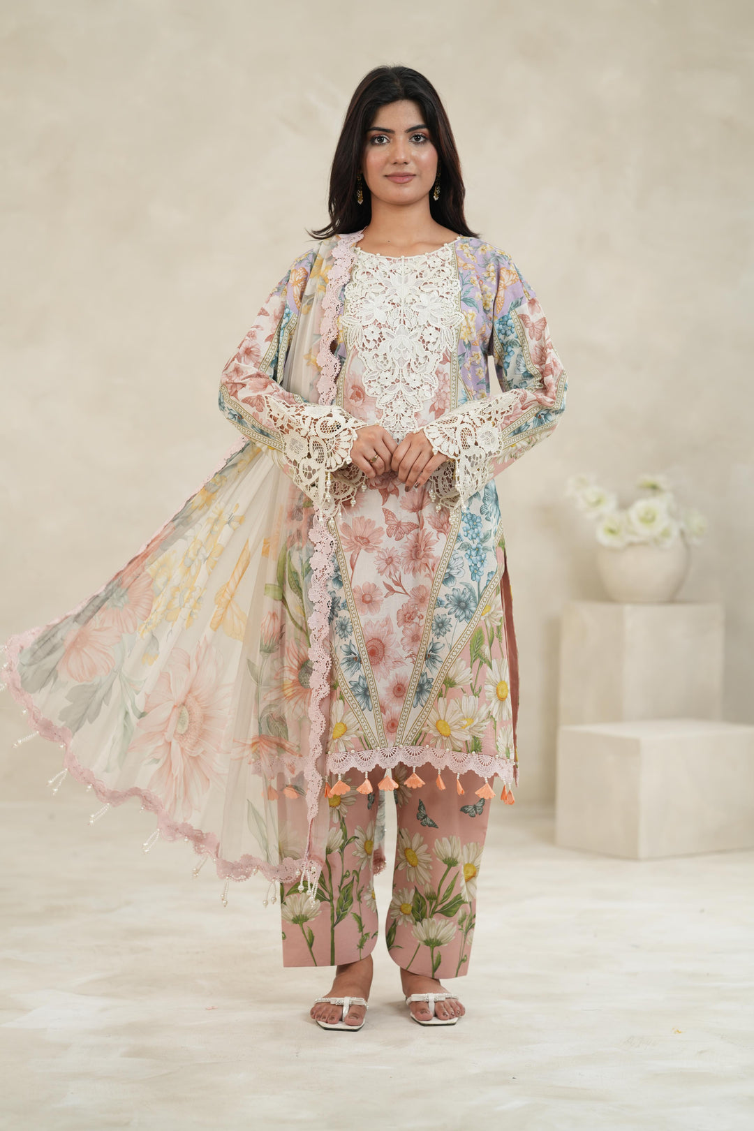 Design 10B - Maria B M Print Stitched