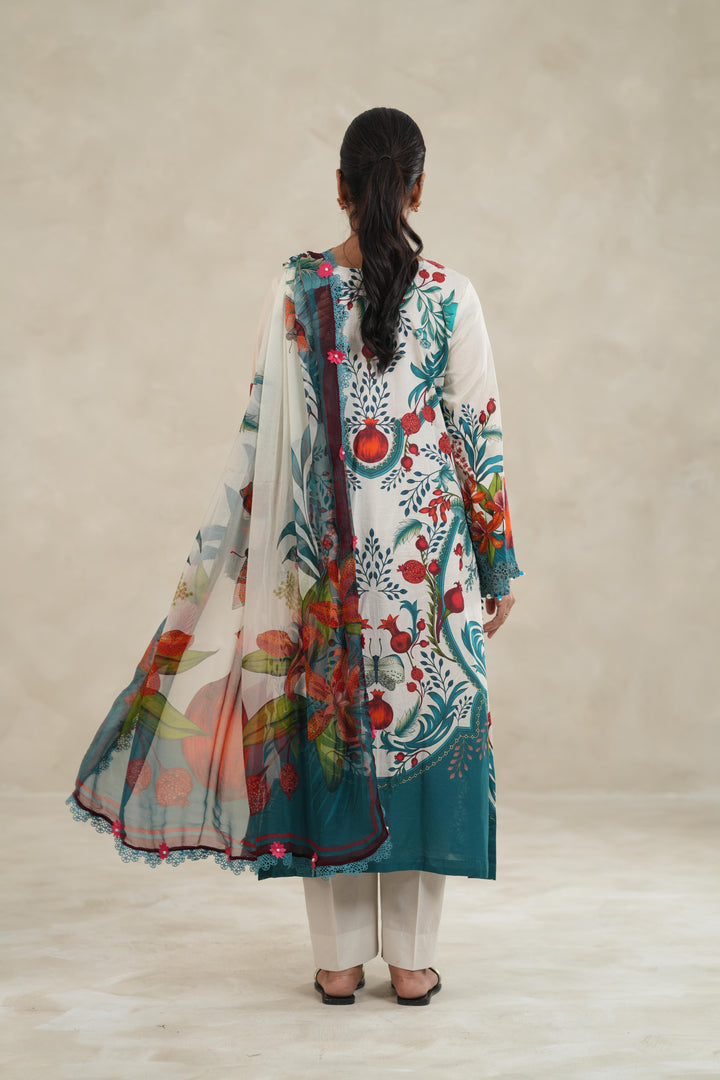 Design 12A - Maria B M Print Stitched