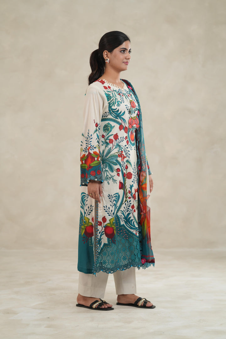 Design 12A - Maria B M Print Stitched