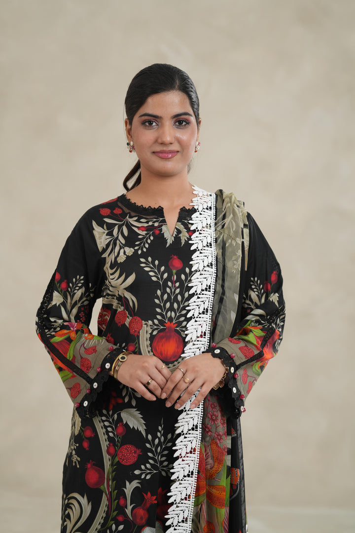 Design 12B - Maria B M Print Stitched