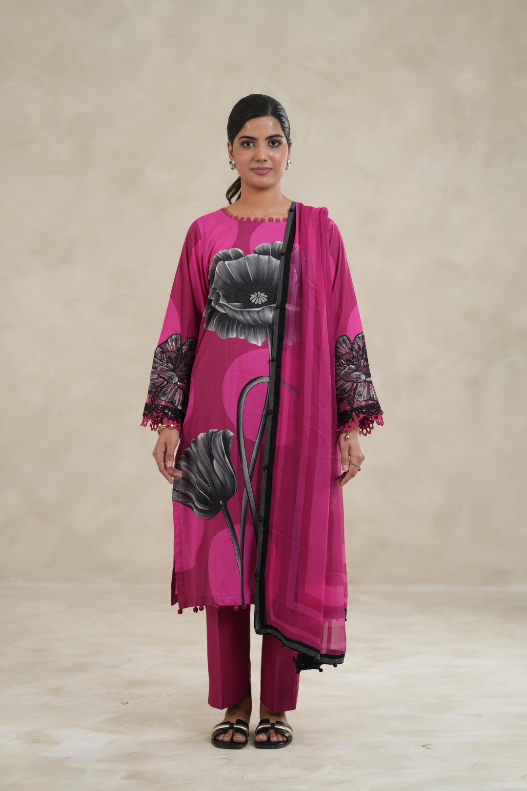 Design 13B - Maria B M Print Stitched