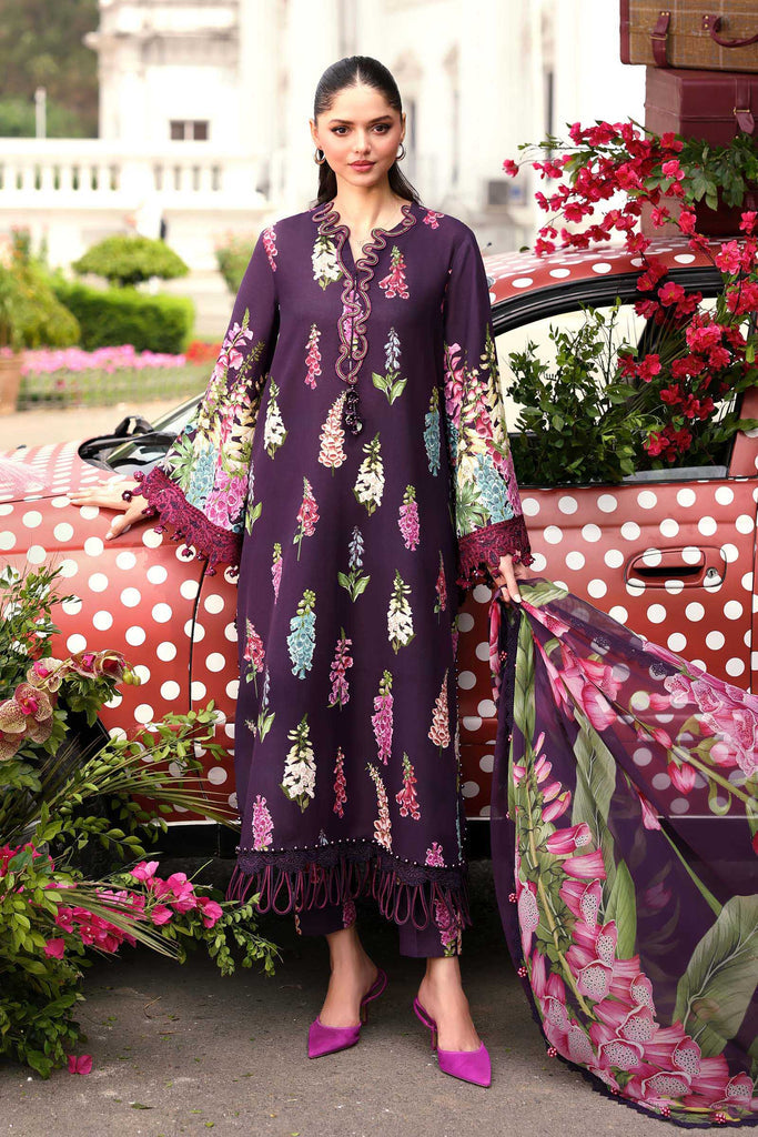 Embroidered Lawn Stitched Suit - Maria B M Print '26