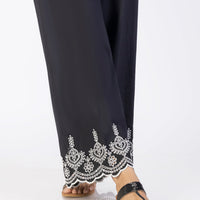 Lawn Black Trouser - Almirah