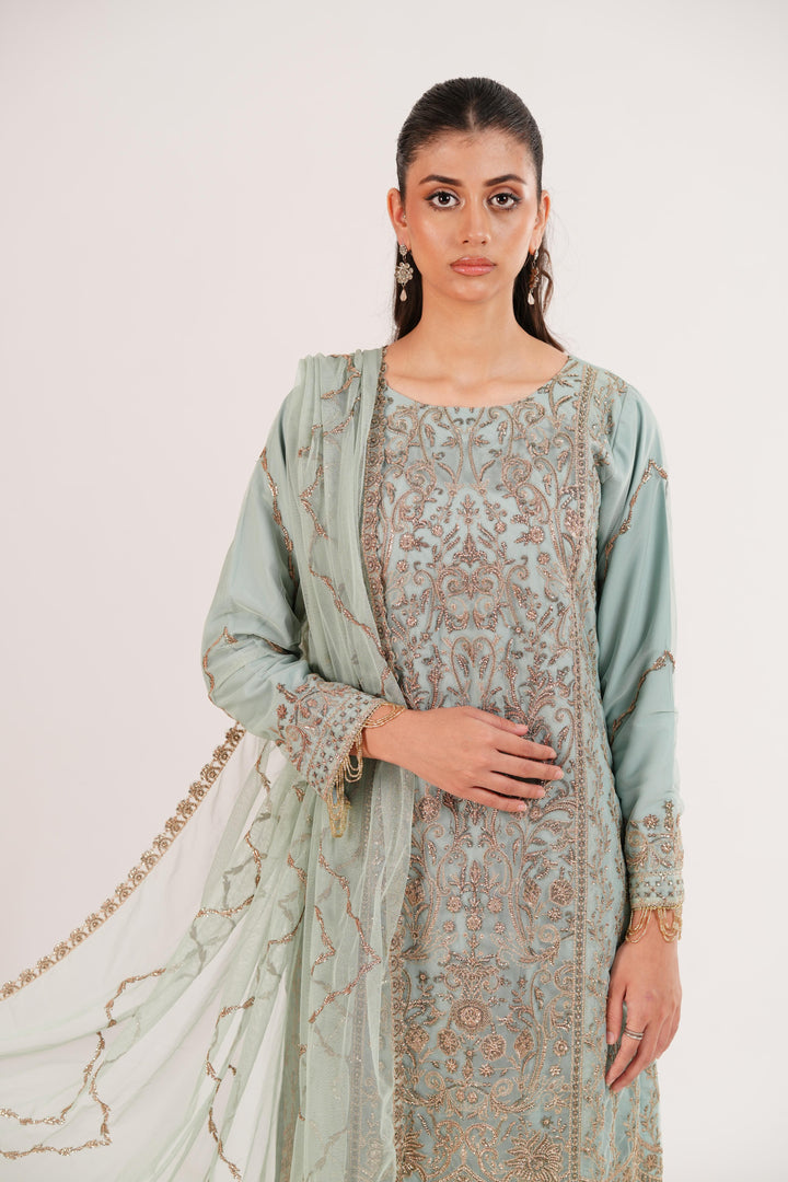 Zarqa - Zarif Mahrosh Collection Stitched