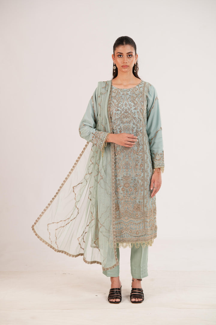 Zarqa - Zarif Mahrosh Collection Stitched