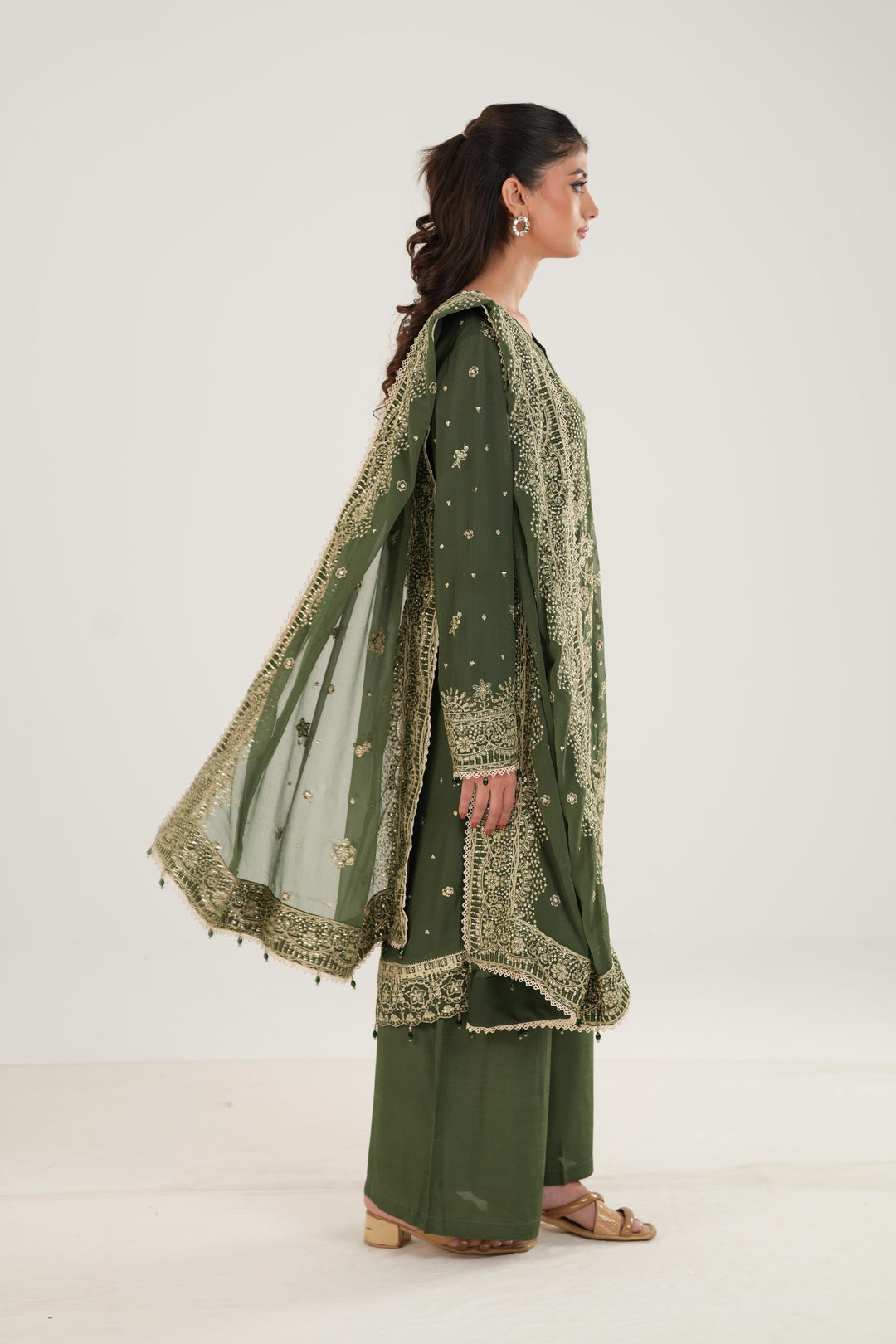 Muted Moss - Farasha Essence Formals Stitched