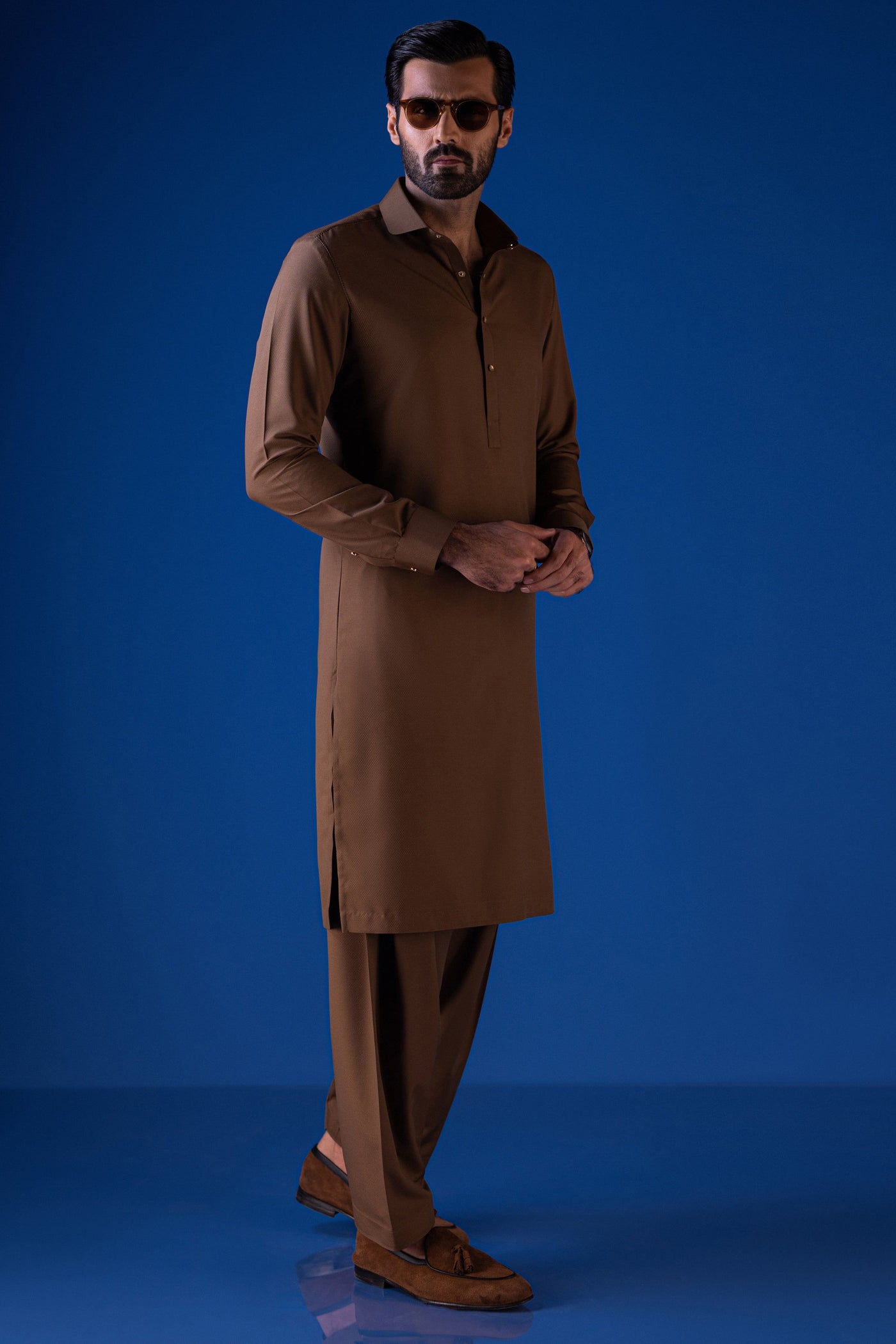 Blended Brown Shalwar Kameez - Cast & Crew