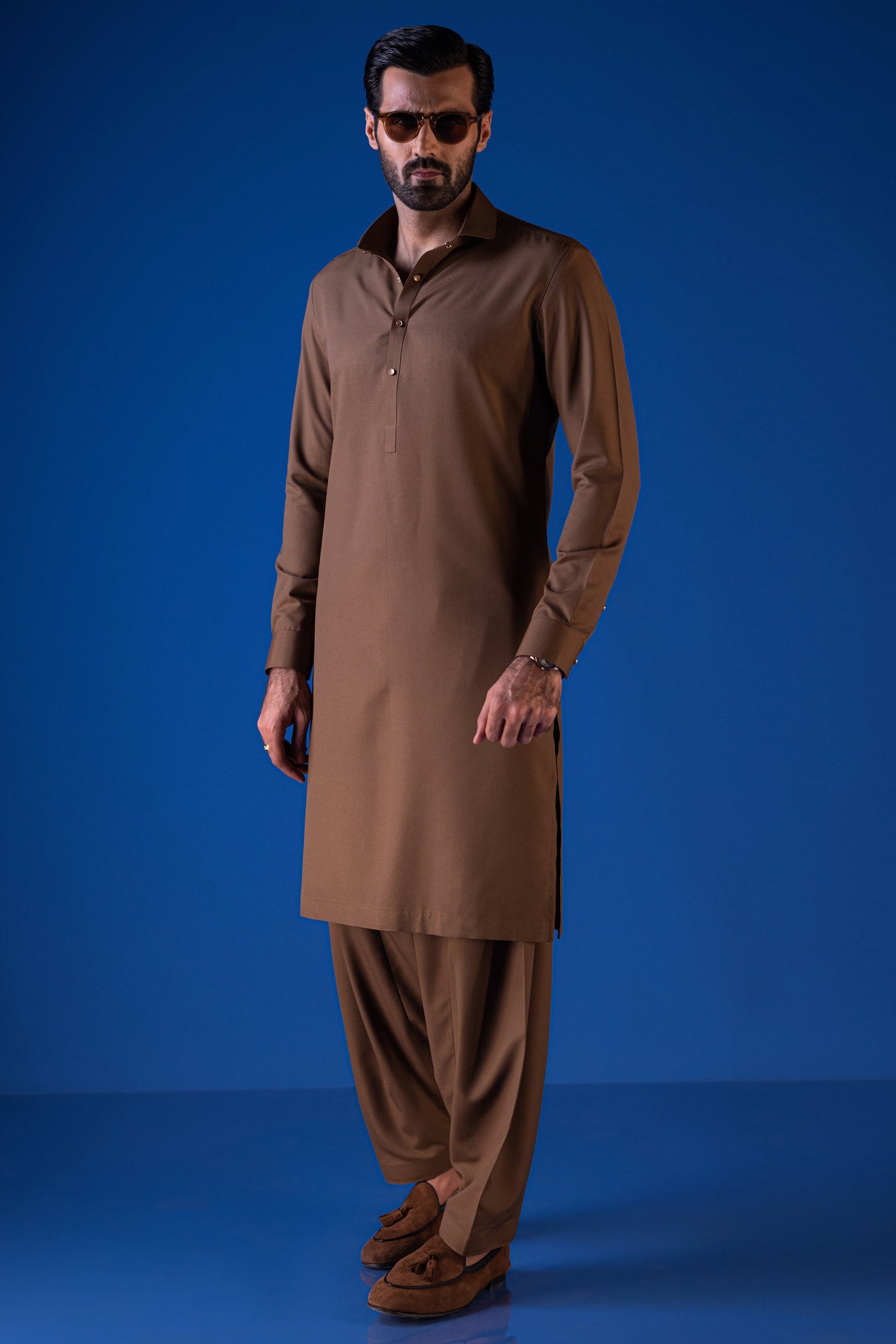 Blended Brown Shalwar Kameez - Cast & Crew