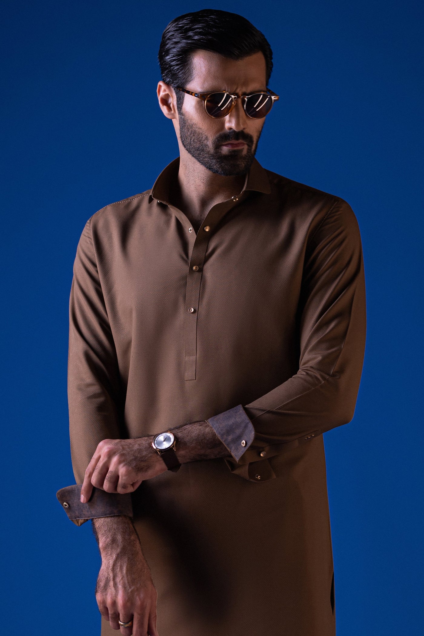 Blended Brown Shalwar Kameez - Cast & Crew