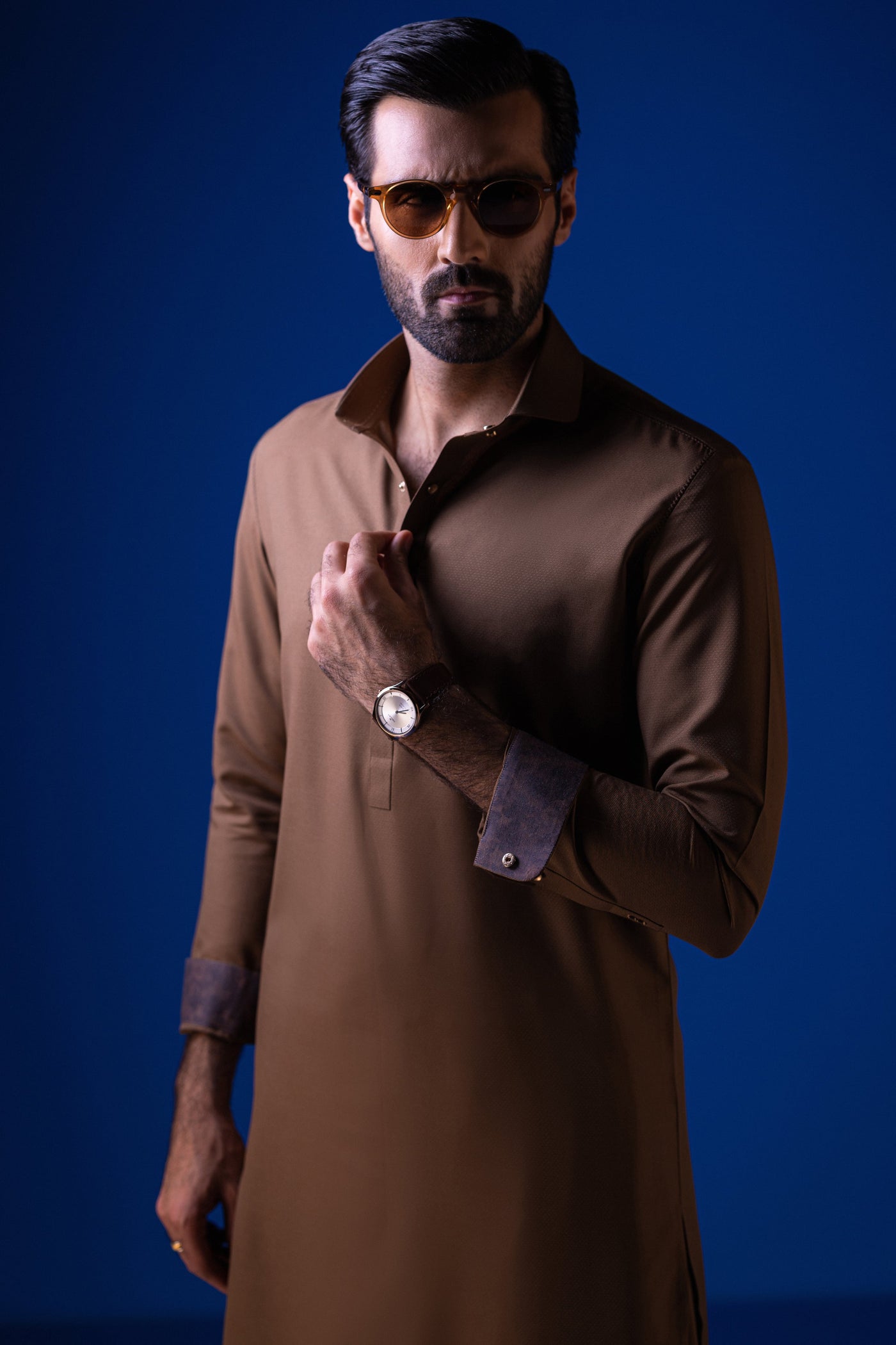 Blended Brown Shalwar Kameez - Cast & Crew