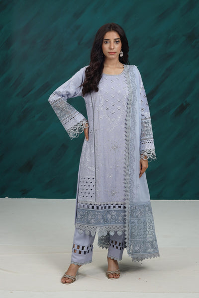 Karandi Grey Stitched Suit - Nureh