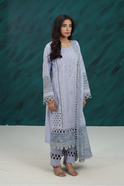 Karandi Grey Stitched Suit - Nureh