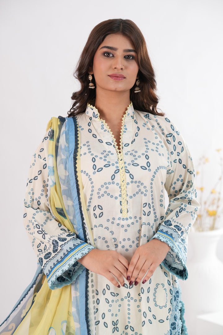 Nelea-2A | Zara Shahjahan Stitched - Coco Prints Edit III