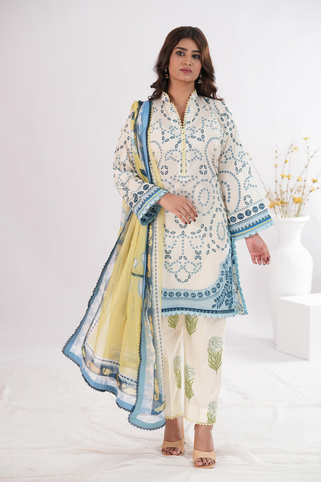 Nelea-2A | Zara Shahjahan Stitched - Coco Prints Edit III