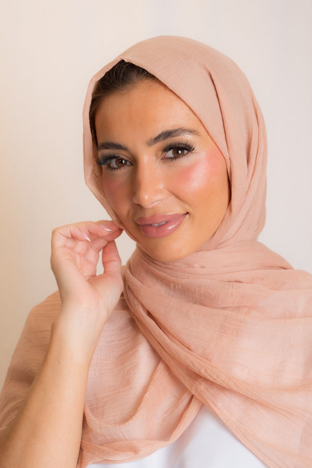 hijab women nude Nude Silk Viscose Hijab – Janan