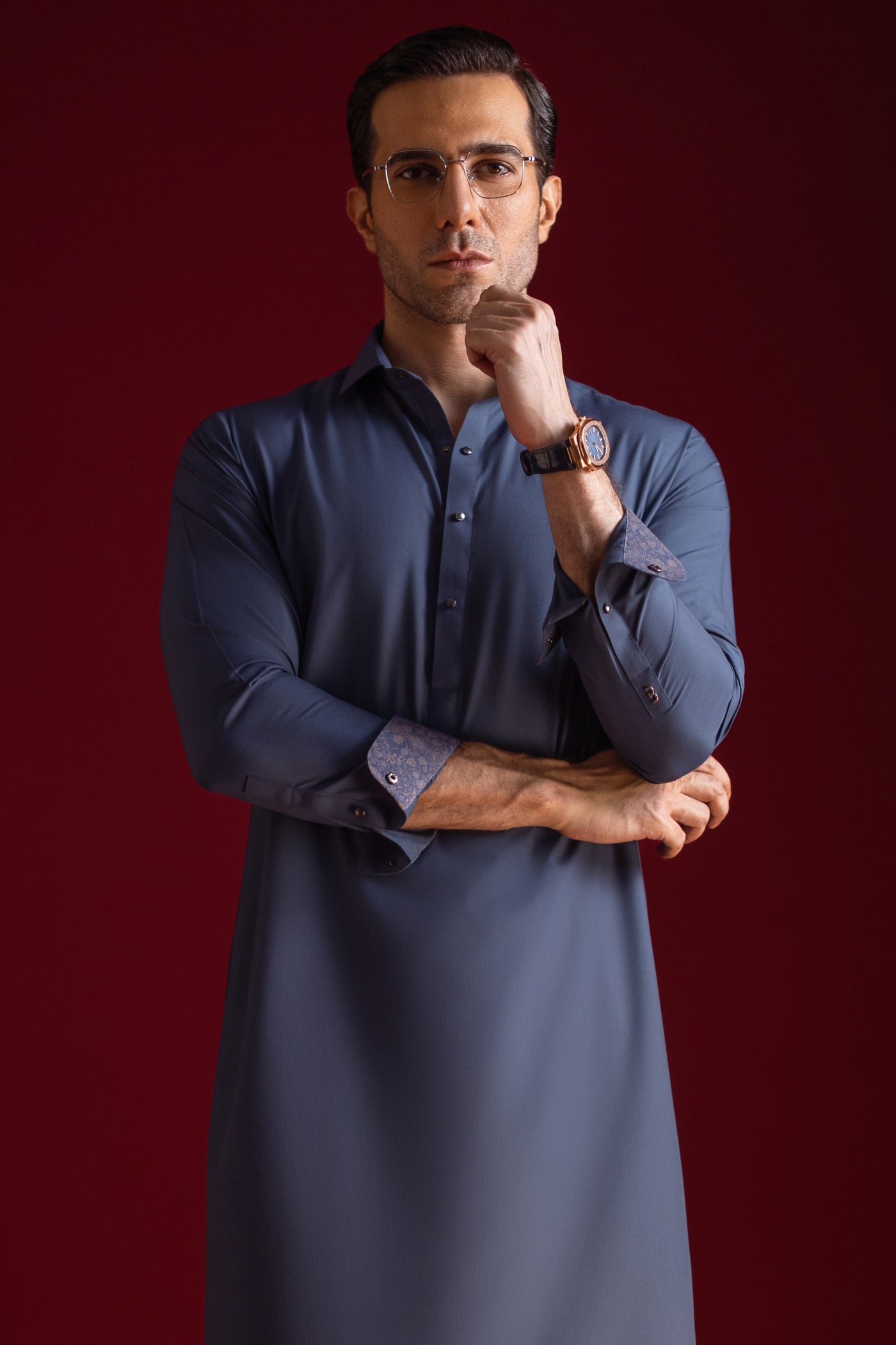 Blended Blue Shalwar Kameez - Cast & Crew