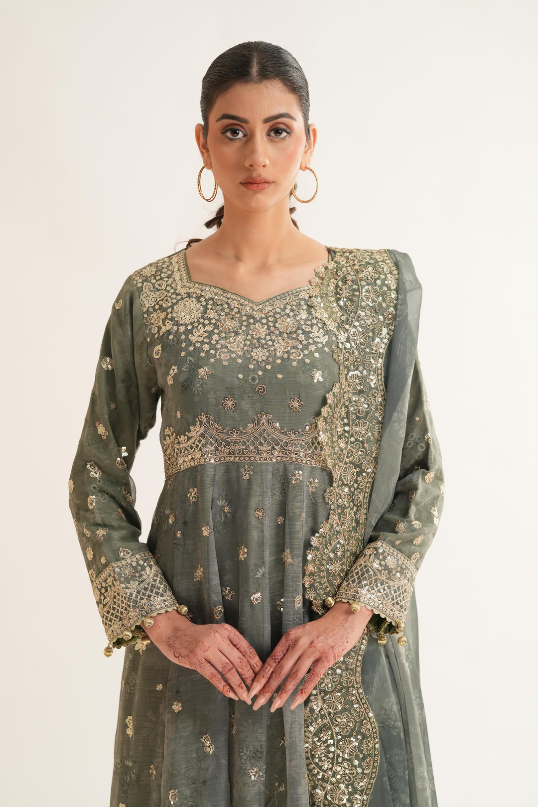 Olive Aura - Farasha Fiorella Formals Stitched