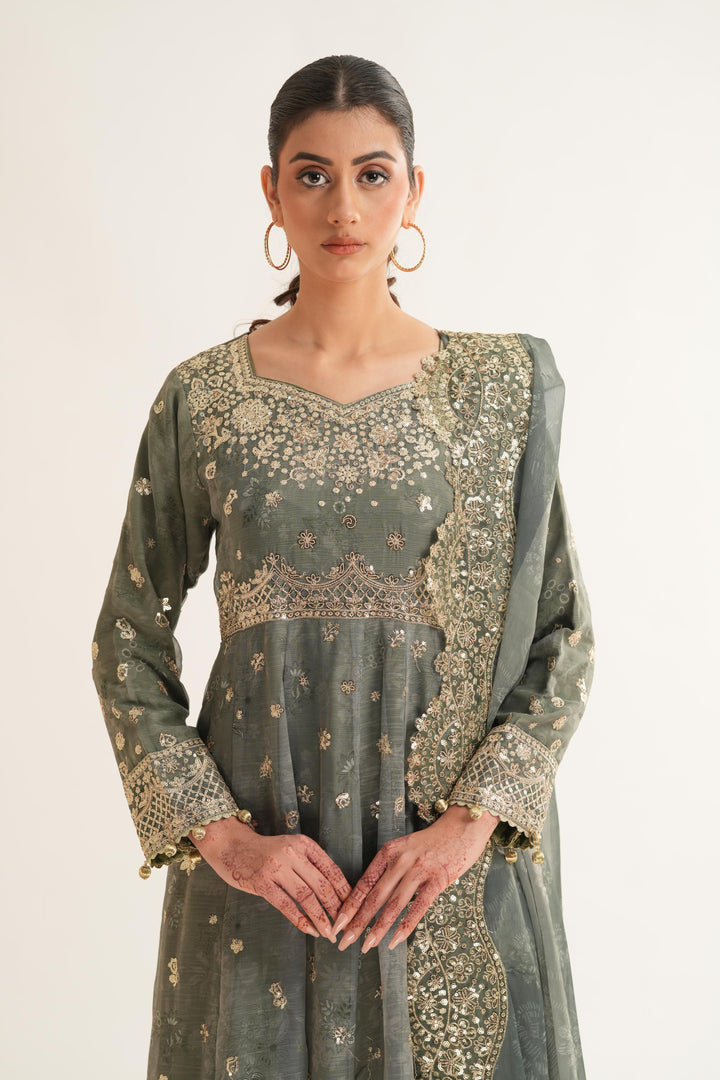 Olive Aura - Farasha Fiorella Formals Stitched