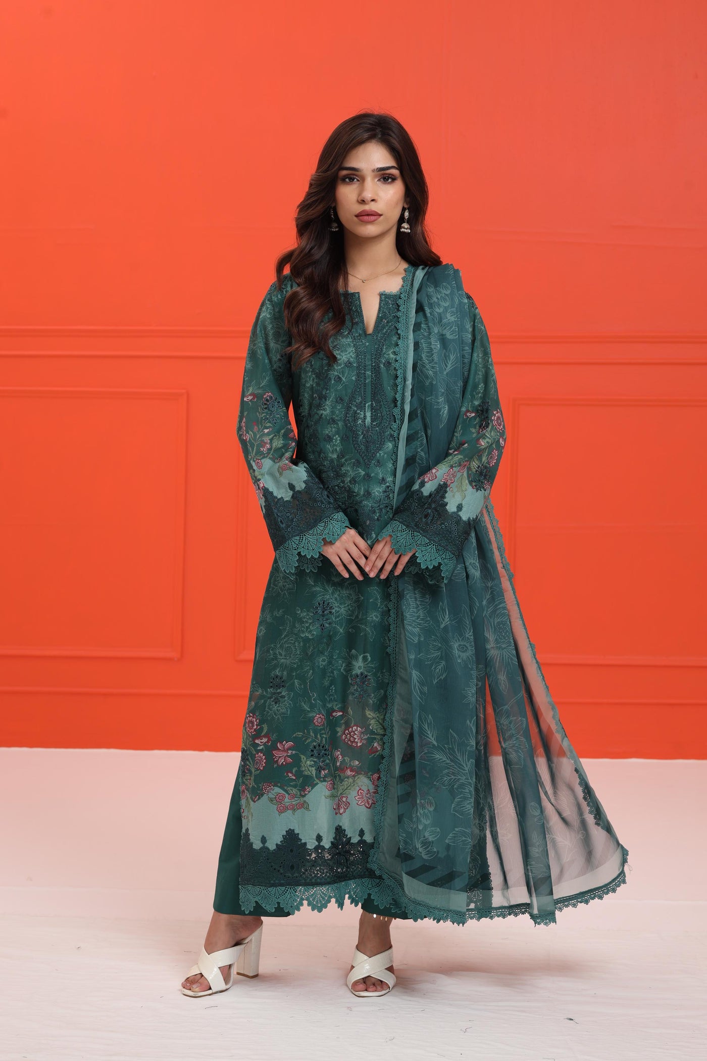 Opaline A - Afrozeh Damask The Holiday Edit '25 Stitched