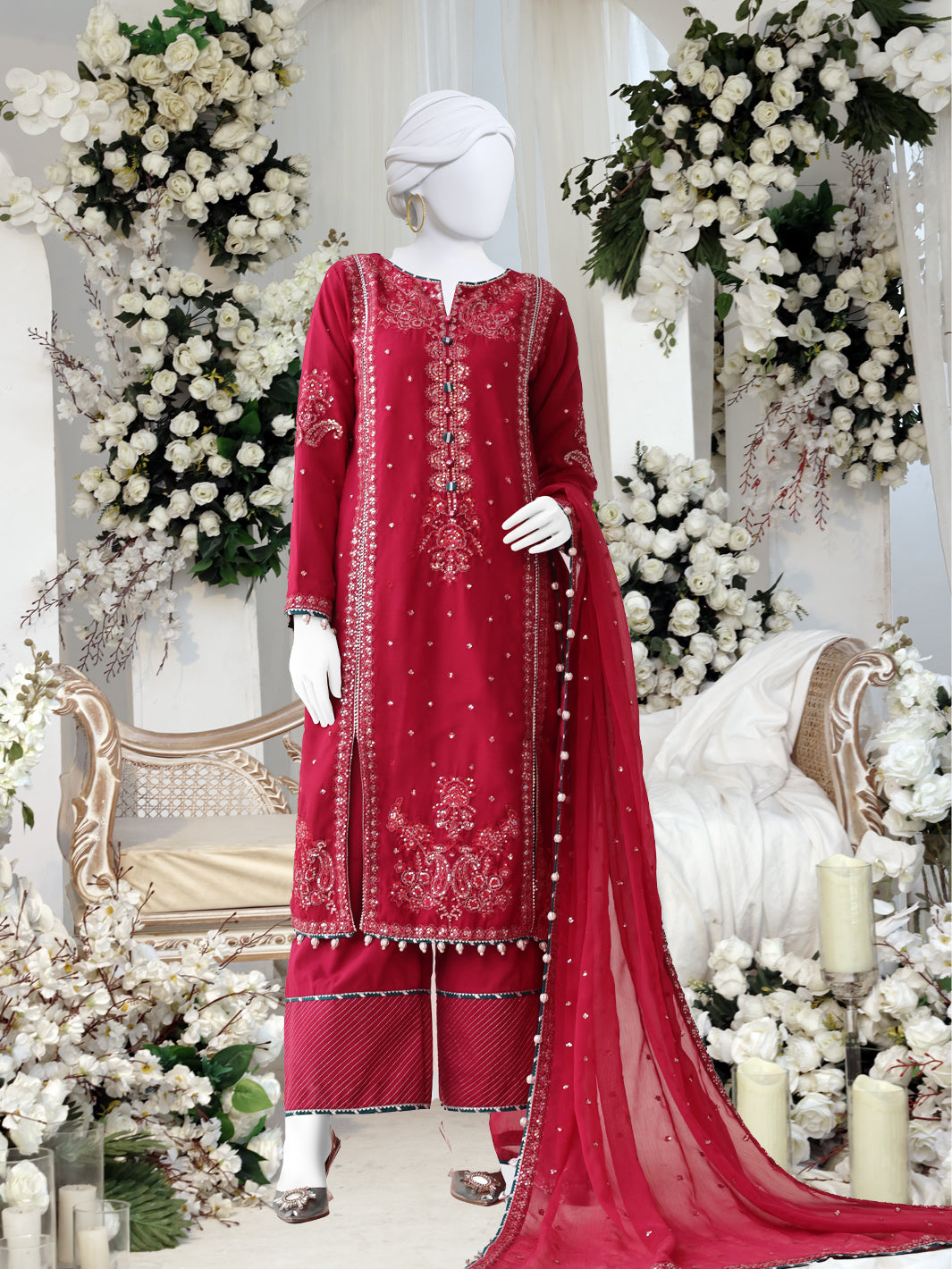 Chiffon Purple Stitched Suit - Panjnad by J. Junaid Jamshed