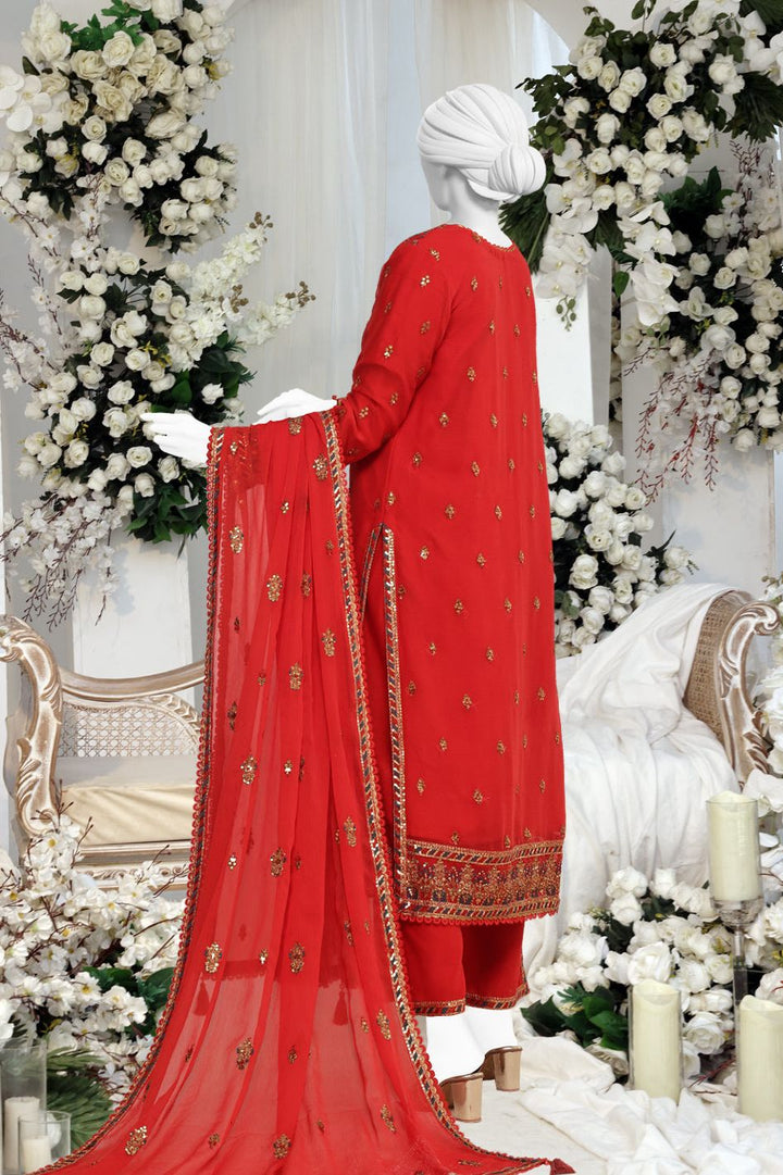 Chiffon Orange Stitched Suit - Panjnad by J. Junaid Jamshed